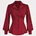 Waist up shirt  Tighten the cuffs lotus edge hem